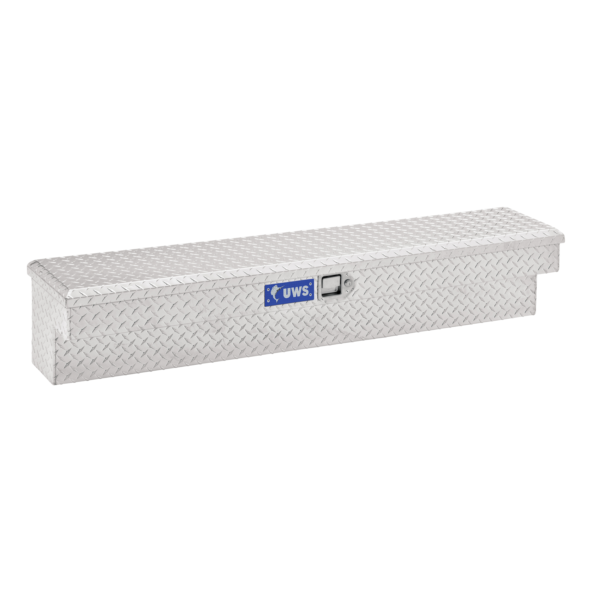 UWS, 48in. Truck Side Tool Box, Width 48 in, Material Aluminum, Color Finish Bright Aluminum, Model# EC30091
